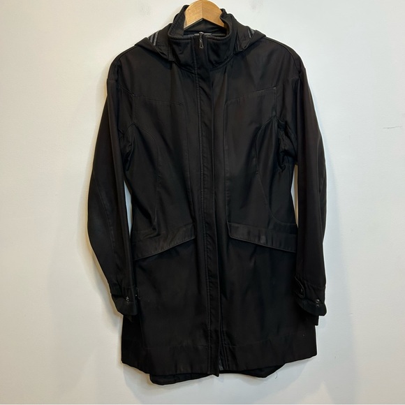 True North Jackets & Blazers - True North Women’s Fleece Lined Hooded Rain Jacket Black Zip